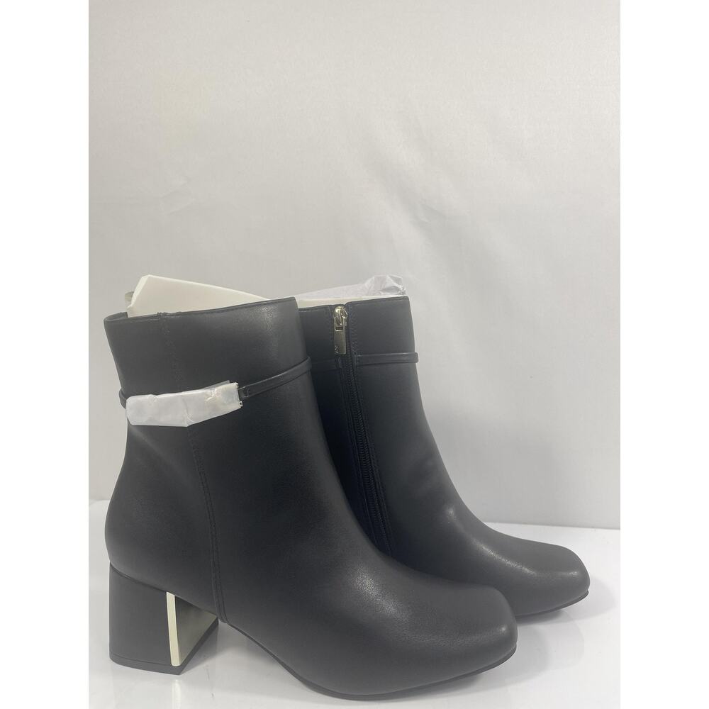 Jones New York Boots Women's Size 7.5M Black Jny-Durling Faux Leather Booties - Picture 8 of 15